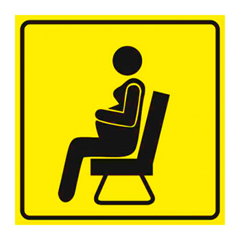 Тактильная пиктограмма «Место для беременных», ДС36